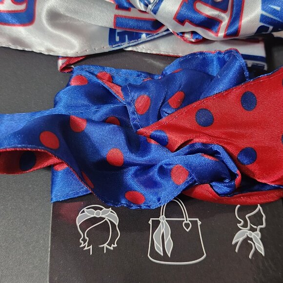 New York Giants 3 Piece Wired Hair Ties - Picture 5 of 6